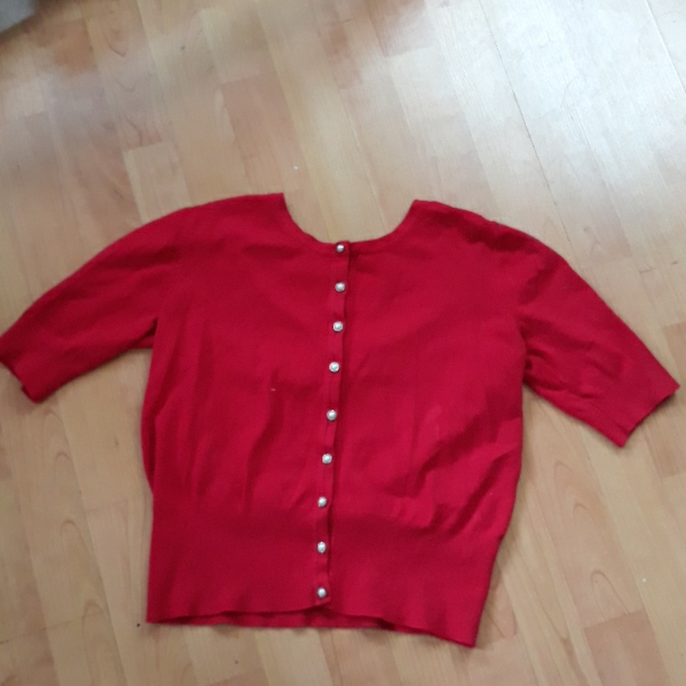 Audrey and Grace Red Cardigan